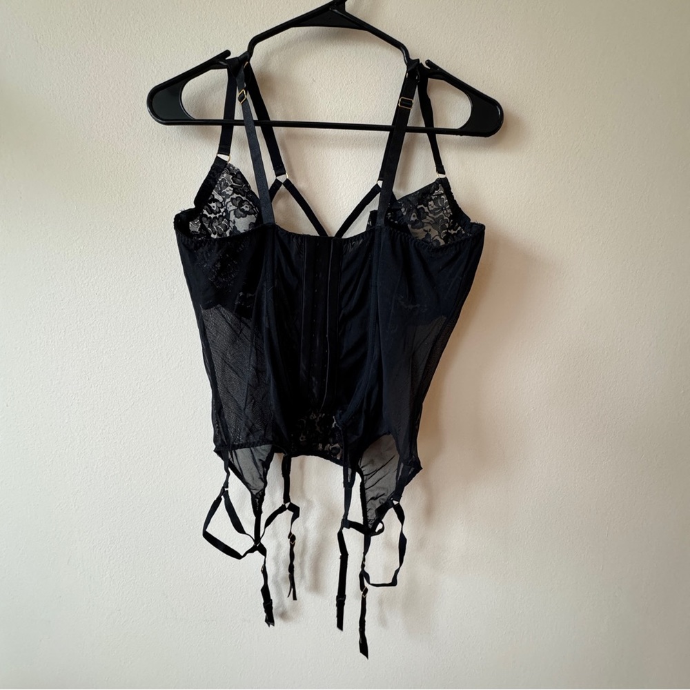 Adore Me Black Lace Bustier Lingerie size 2X - Picture 3 of 3
